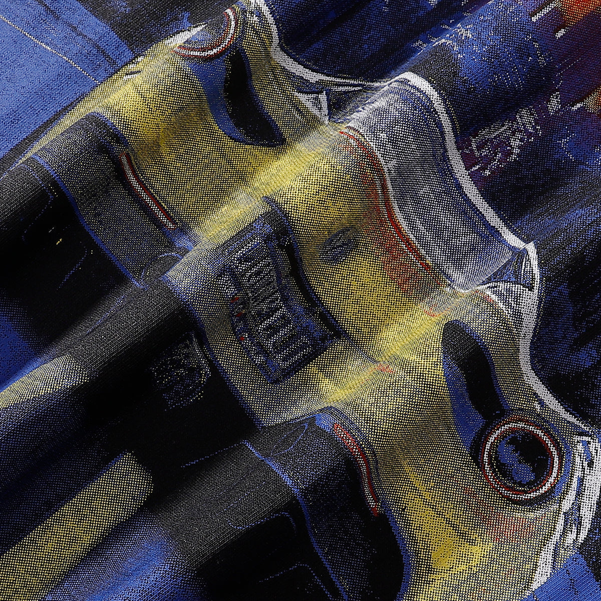 Godspeed T-shirts Road Supercar Printed Cotton Casual Short Sleeve Men and Women