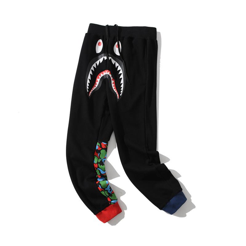 Bathing Ape Pant Contrast Color Trousers Sweatpants Men and Women Youth Fashion Pants