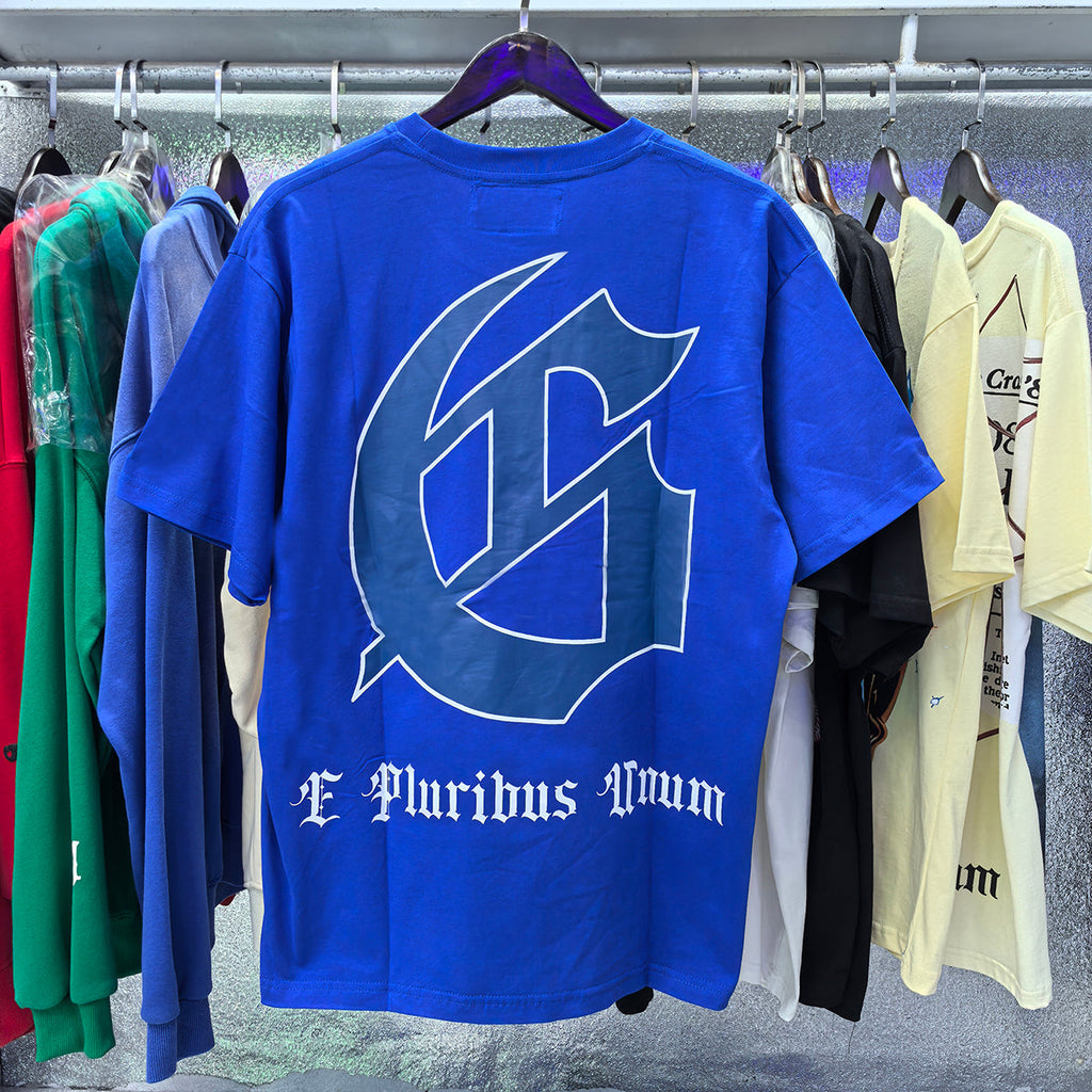 Godspeed T-shirts Astronaut Moon Landing Print Cotton Casual Short Sleeve Men and Women