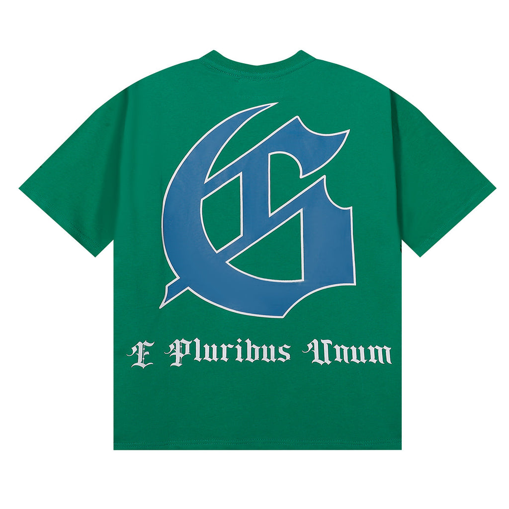 Godspeed T-shirts Astronaut Moon Landing Print Cotton Casual Short Sleeve Men and Women