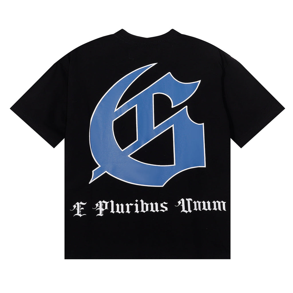 Godspeed T-shirts Astronaut Moon Landing Print Cotton Casual Short Sleeve Men and Women