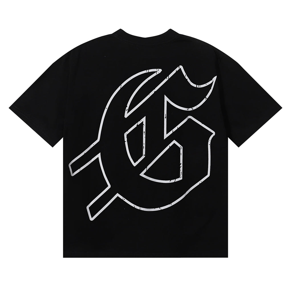 Godspeed T-shirts Skateboard Skull Junior Print Cotton Casual Short Sleeve Men and Women