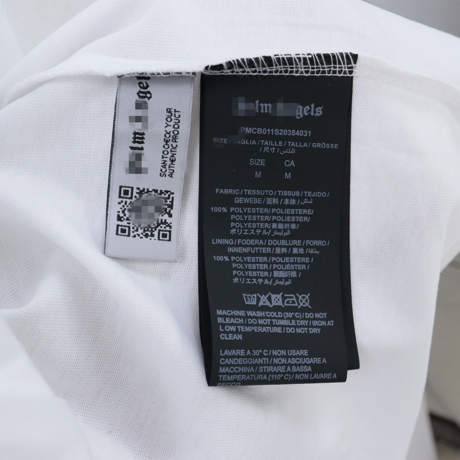 Palm Angels T-shirt Smoke Skull Angel Print Short Sleeve T-shirt