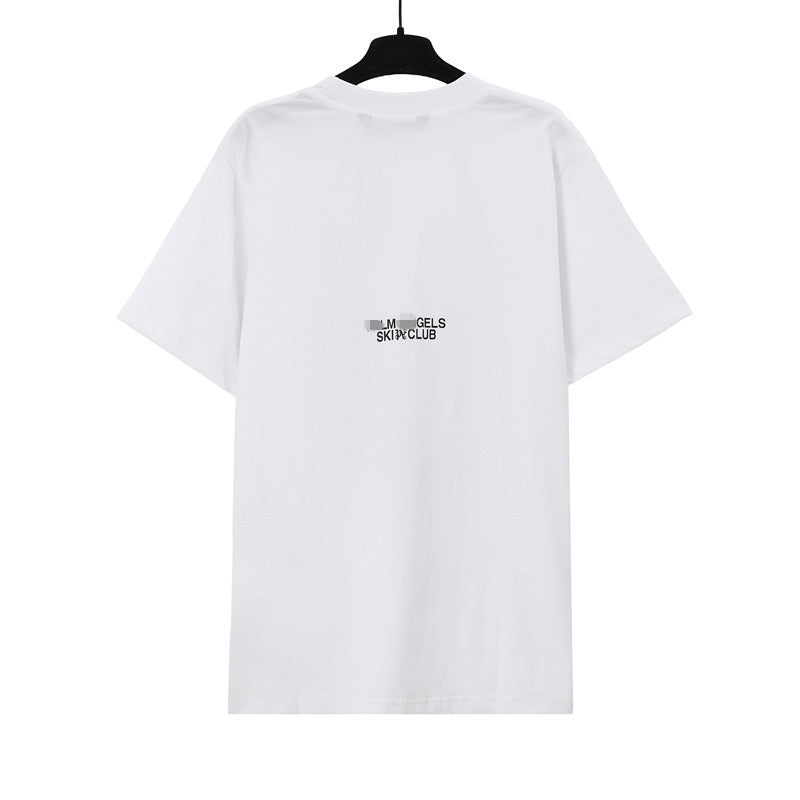 Palm Angels T-shirt Angel Alphabet Slogan Short Palm Sleeve T-shirt