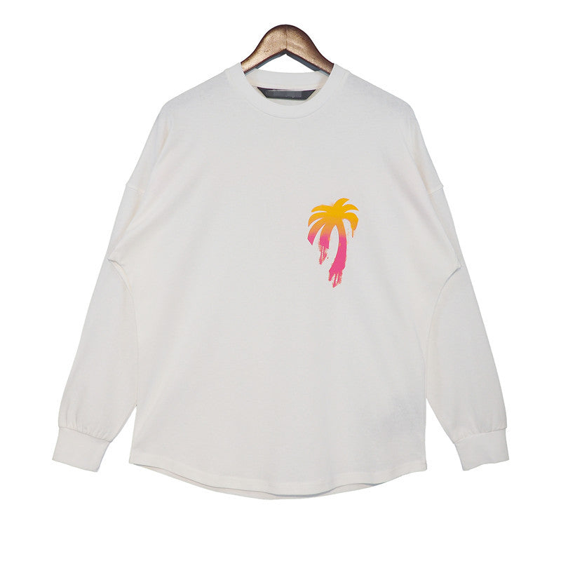 Palm Angle Sweatshirt Palm Angels Graffiti Letter Long Sleeve T-shirt Men and Women High Street Couple