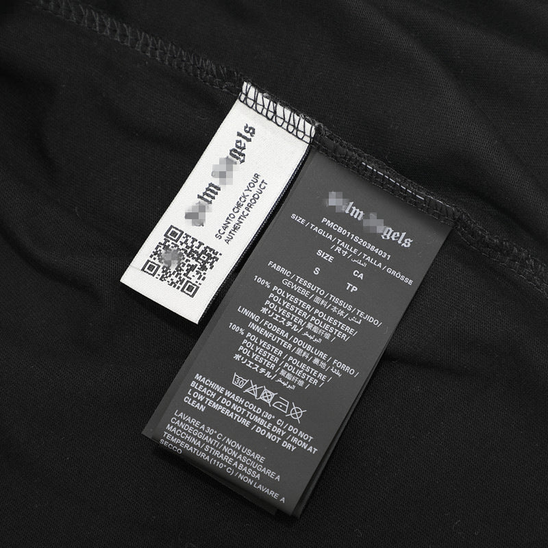 Palm Angels T-shirt Scarf Print Short Sleeve T-shirt