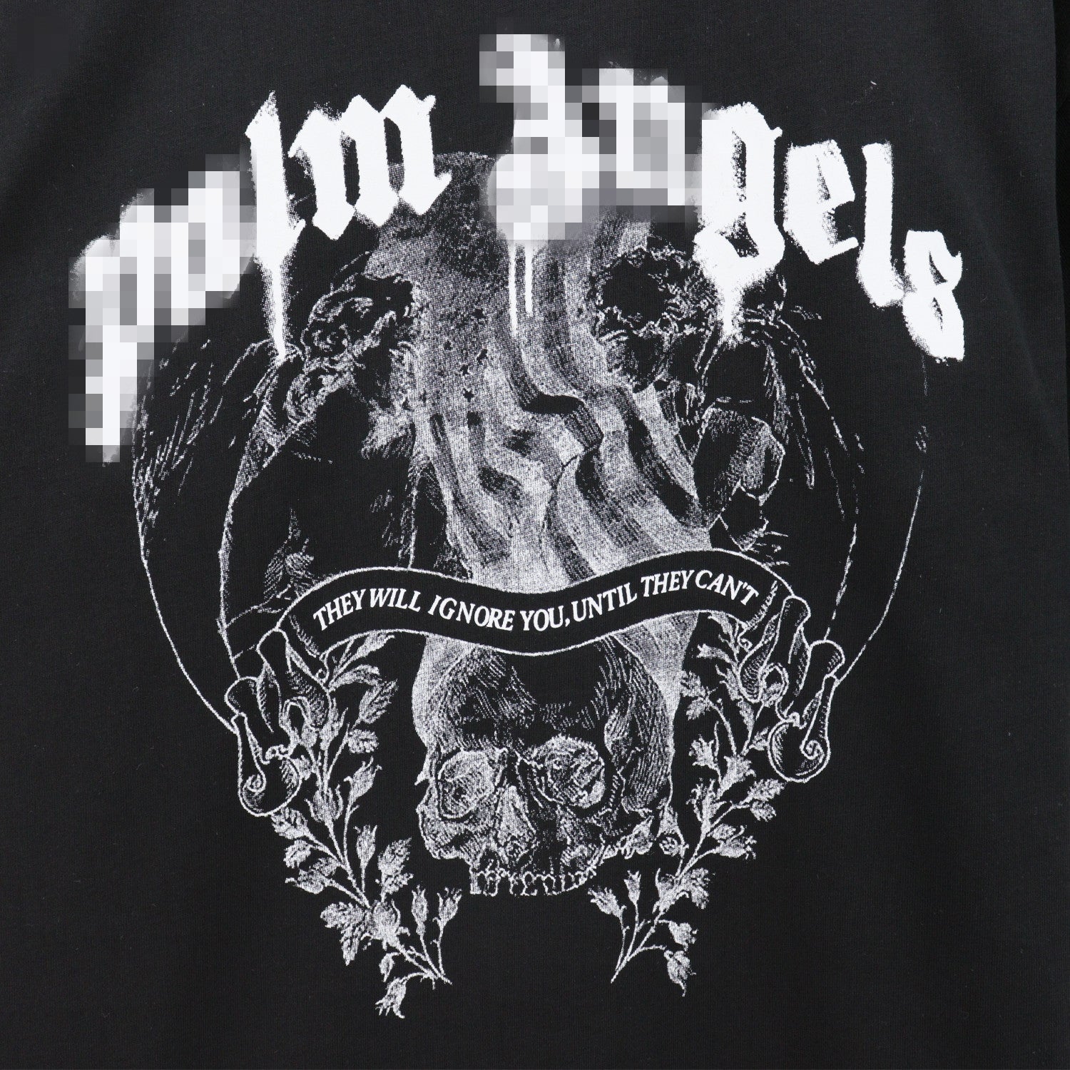 Palm Angels T-shirt Smoke Skull Angel Print Short Sleeve T-shirt