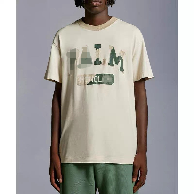 Palm Angels T-shirt Camouflage Letter Short Sleeve T-shirt