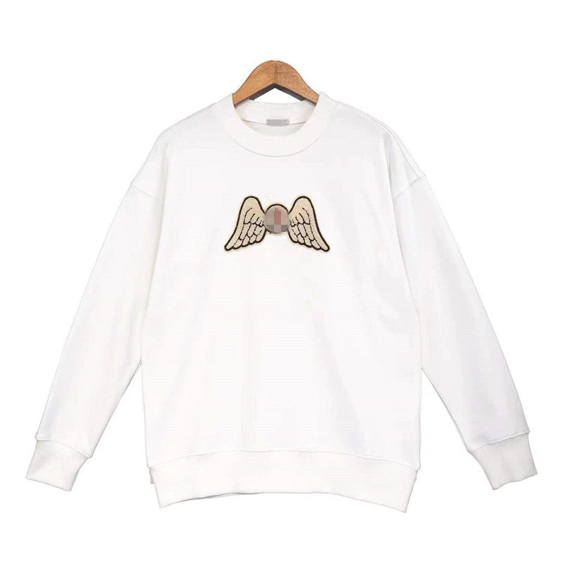 Palm Angle Sweatshirt Palm Angels Embroidered Crew Neck Long-Sleeved Sweater for Men and Women