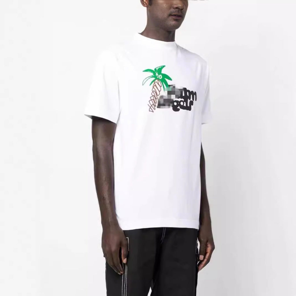 Palm Angels T-shirt Coconut Letter Logo Short Sleeve T-shirt