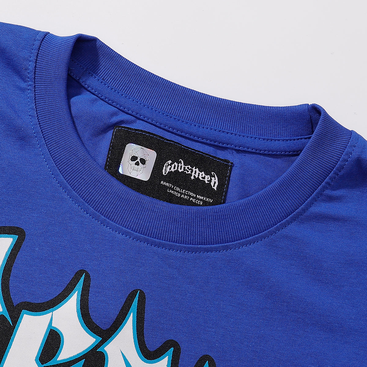 Godspeed T-shirts Astronaut Moon Landing Print Cotton Casual Short Sleeve Men and Women