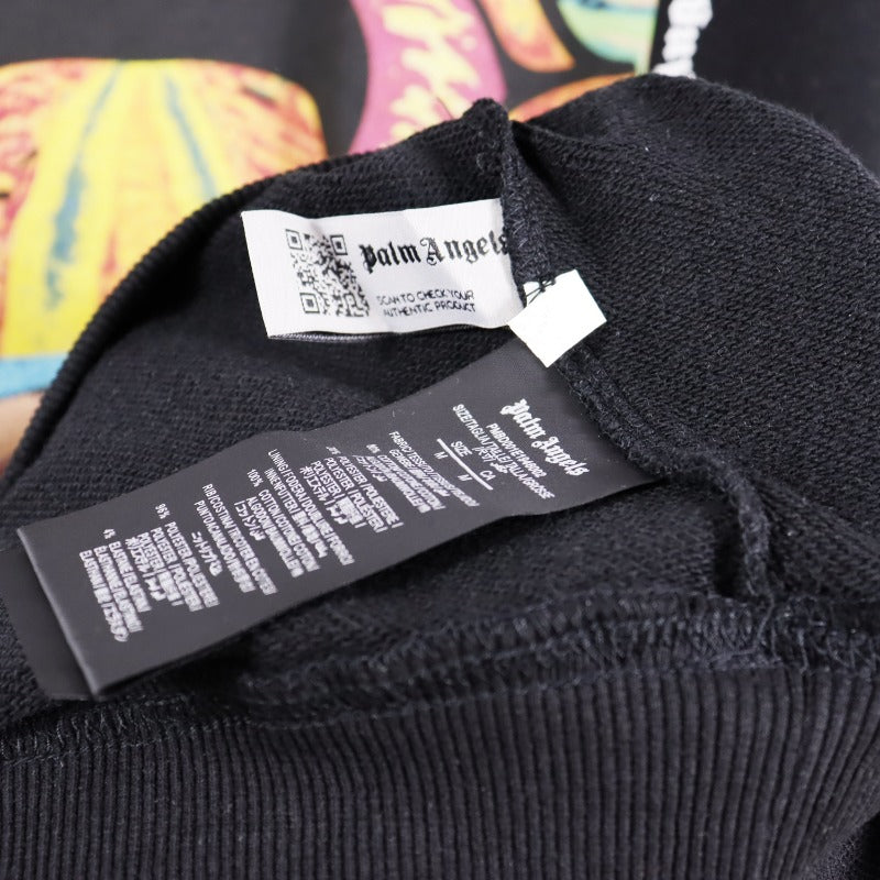 Palm Angels Sweatshirts Painted Mouth Logo Print Long Sleeve Crew Neck Sweater