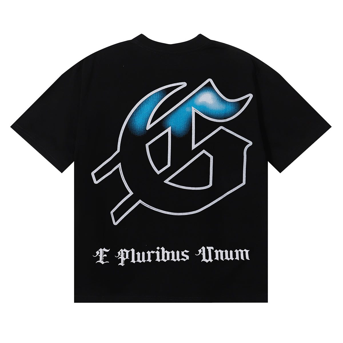 Godspeed T-shirts Falling Skull Print Cotton Casual Short Sleeve Men and Women