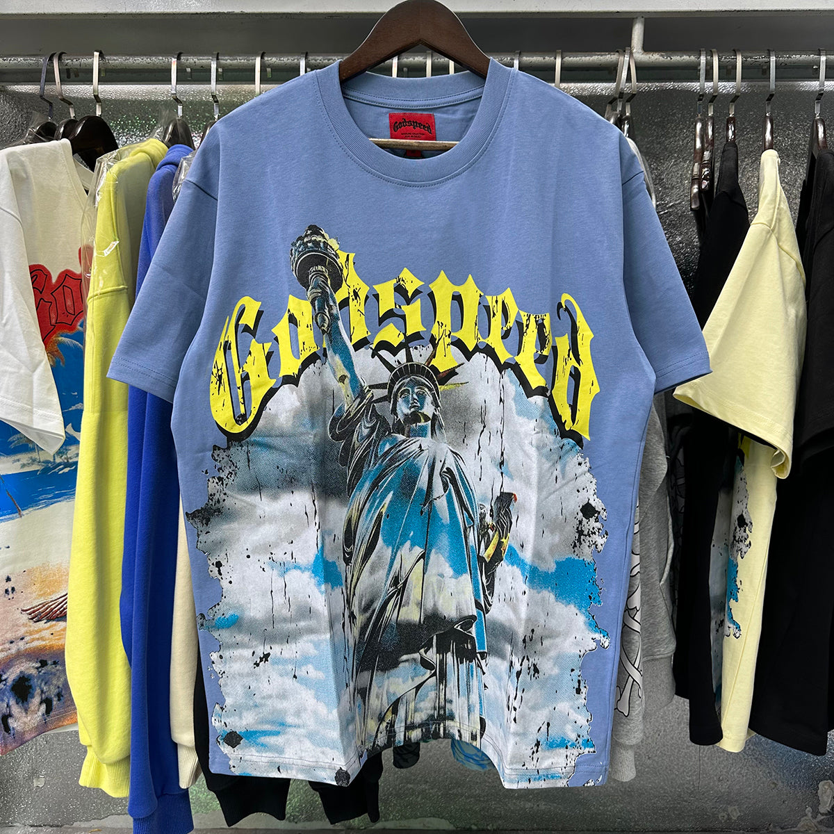 Godspeed T-shirts Free Muse Printed Cotton Casual Short Sleeves Men and Women