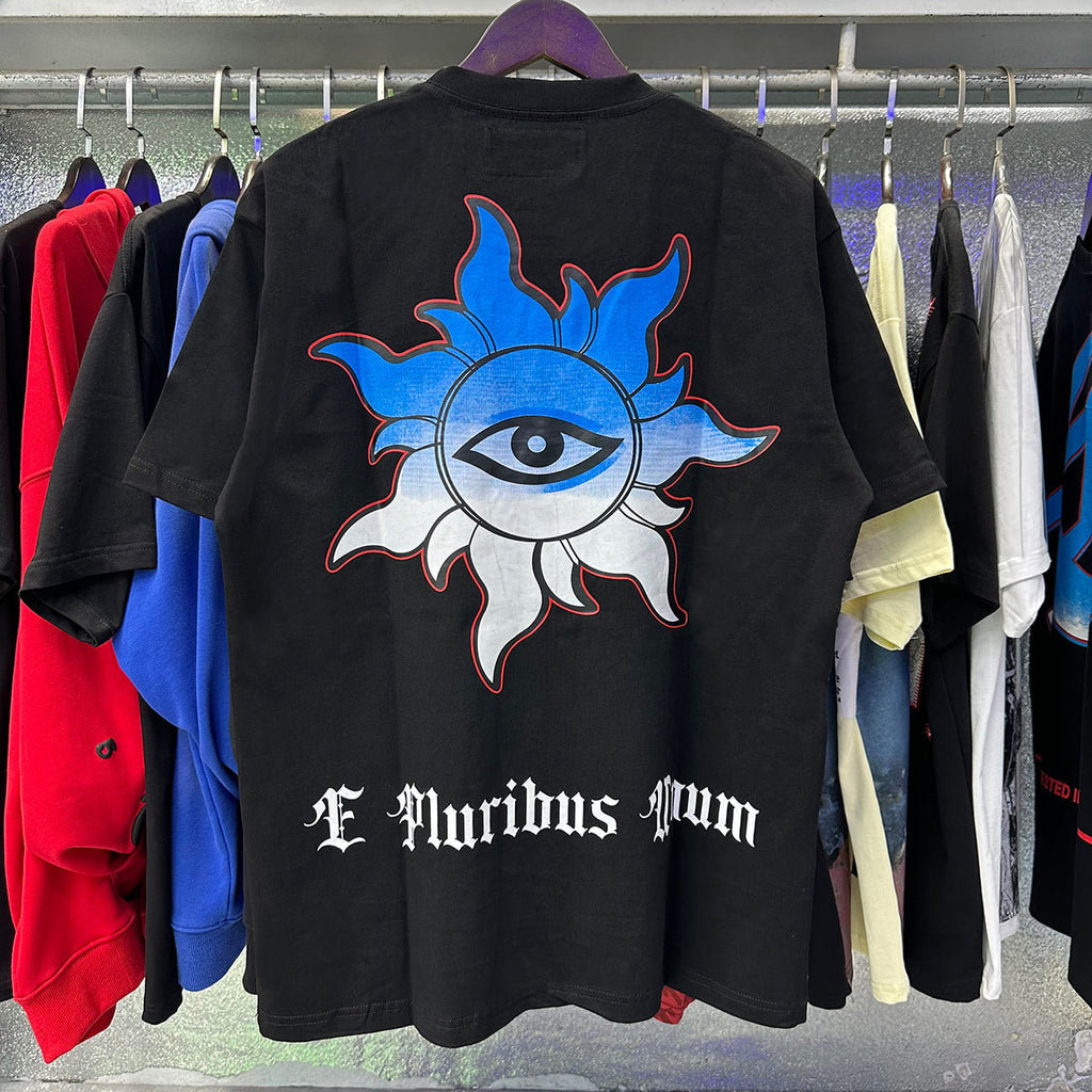 Godspeed T-shirts Supercar Beach Road Print Cotton Casual Short Sleeves Men and Women