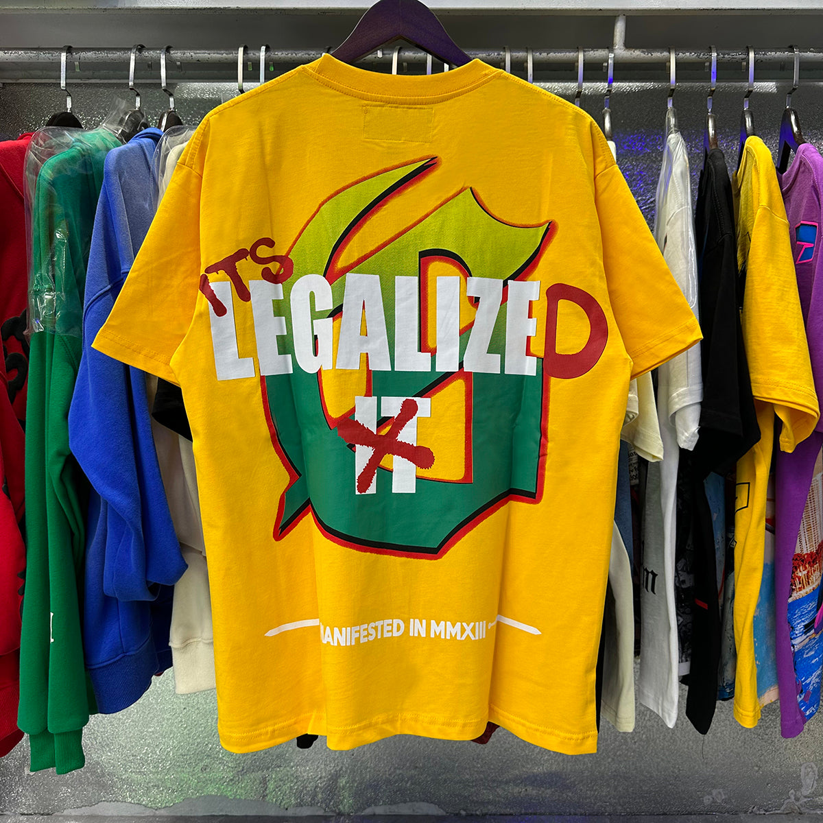 Godspeed T-shirts Biochemical Skull Poppy Print Cotton Casual Short Sleeve Men and Women