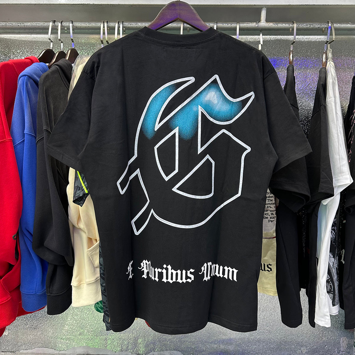 Godspeed T-shirts Falling Skull Print Cotton Casual Short Sleeve Men and Women