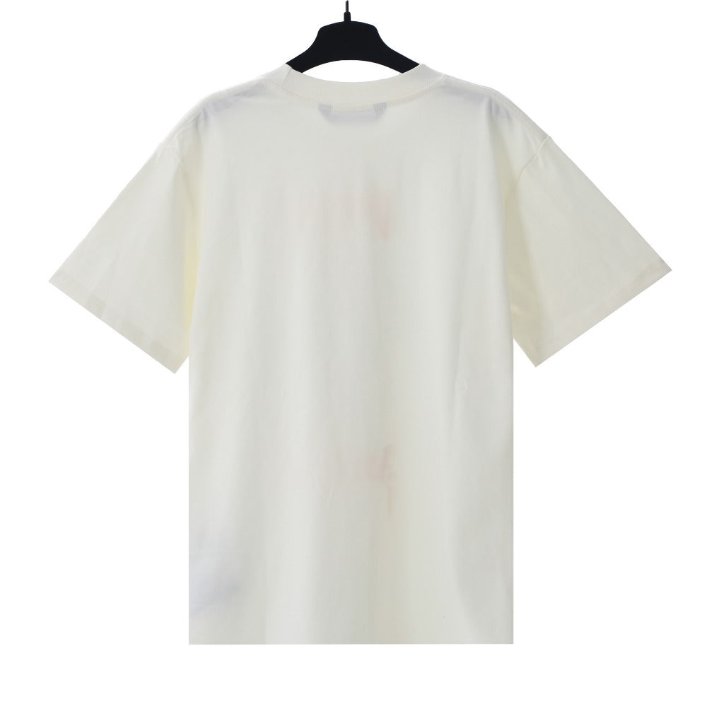 Palm Angels T-shirt Vintage Statue Stream Lacquer Foam Letter Short Sleeve T-shirt