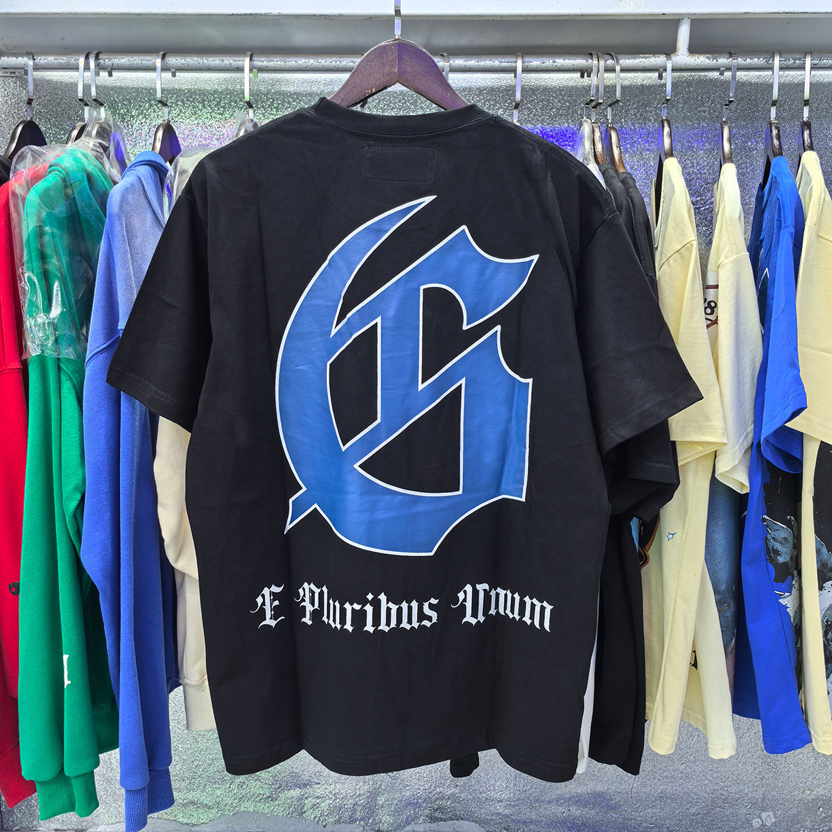 Godspeed T-shirts Astronaut Moon Landing Print Cotton Casual Short Sleeve Men and Women