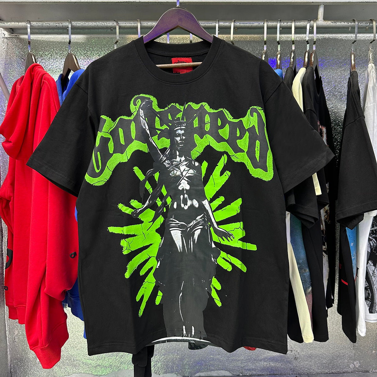 Godspeed T-shirts Mosaic Free Muse Printed Cotton Casual Short Sleeves Men and Women